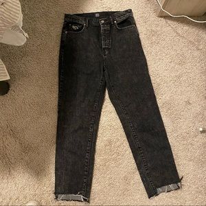 Urban Outfitters Slim straight black denim jeans